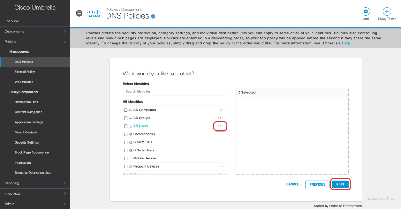 Integrating Cisco Umbrella Roaming Client with Active Directory