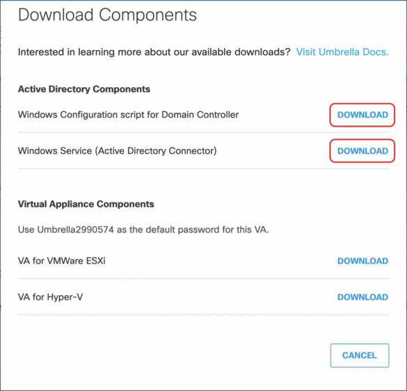 Integrating Cisco Umbrella Roaming Client with Active Directory